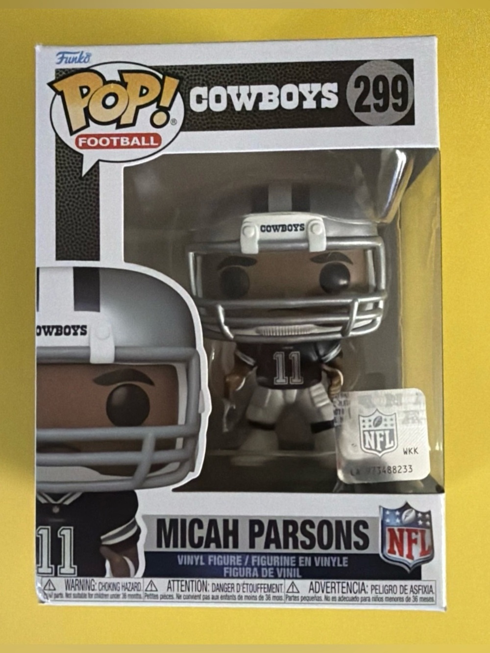 Funko Pop Football Cowboys Micah Parsons 299